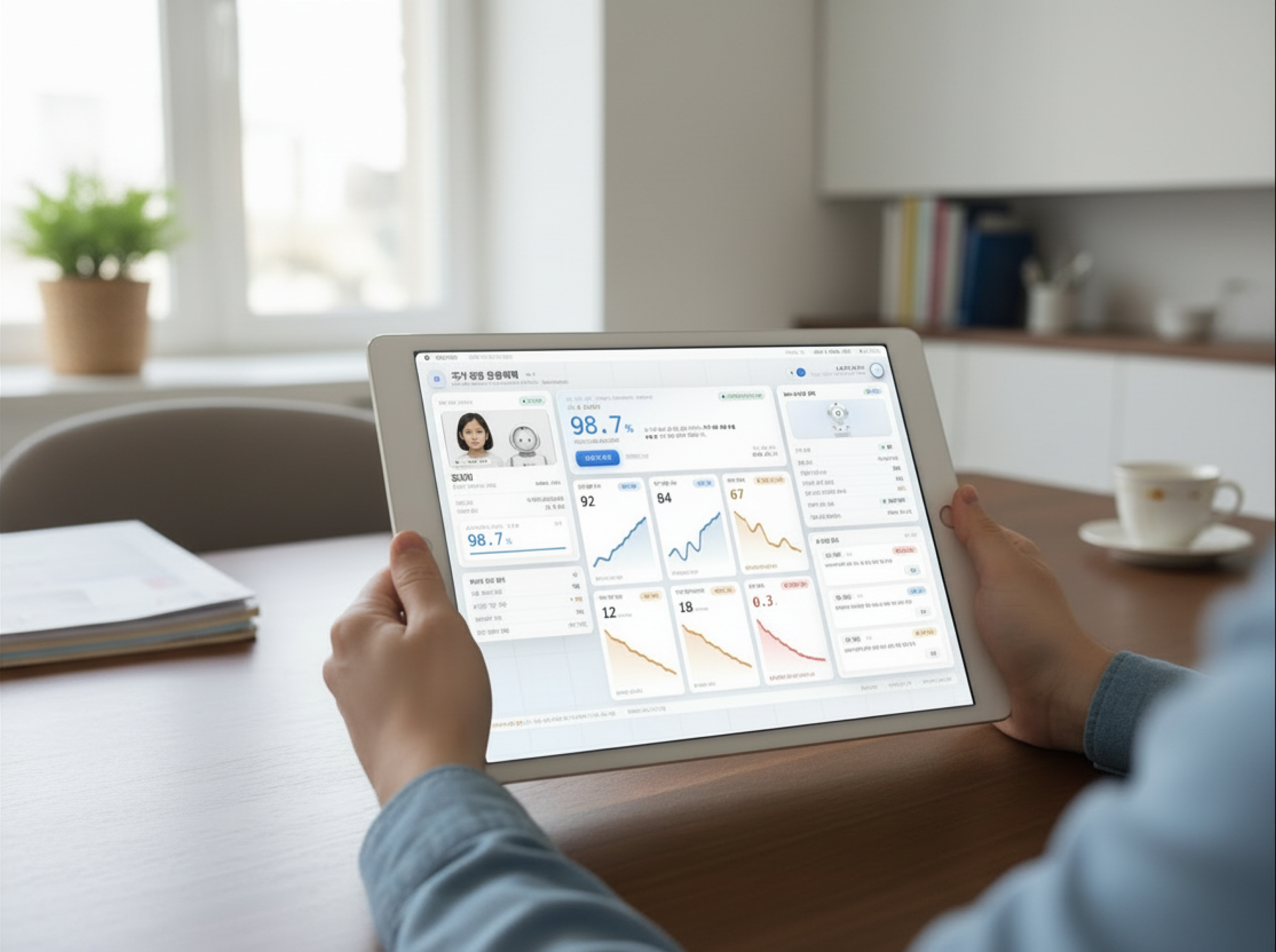 iBot-G iPad analytic dashboard preview